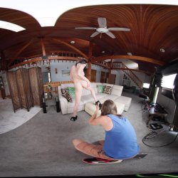 'BTS Erotic Heat With Violet Voss - VR Voyeur View' screenshot nº 18