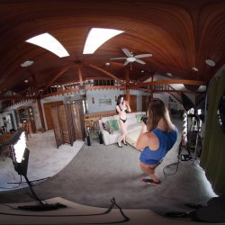 'BTS Erotic Heat With Violet Voss - VR Voyeur View' screenshot nº 2