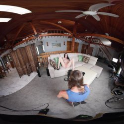 'BTS Erotic Heat With Violet Voss - VR Voyeur View' screenshot nº 24