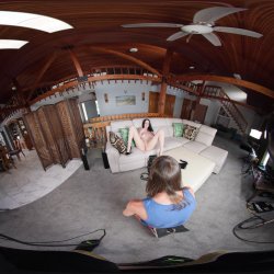 'BTS Erotic Heat With Violet Voss - VR Voyeur View' screenshot nº 25