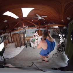 'BTS Erotic Heat With Violet Voss - VR Voyeur View' screenshot nº 6