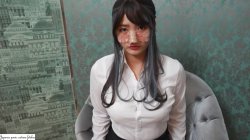 'A Stunning Office Worker Rocking a Suit and Sheer Black Stockings' screenshot nº 2