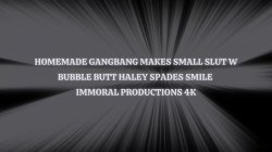 'Homemade Gangbang Makes Small Slut W Bubble Butt Haley Spades Smile' screenshot nº 1