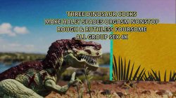 'Three Dinosaur Cocks Make Haley Spades Cum Nonstop In Rough & Ruthless Foursome' screenshot nº 2