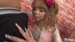 'Sweet Blonde Japanese Babe Masturbates With Vibrator, Gives Blowjob, Gets Facial' screenshot nº 31