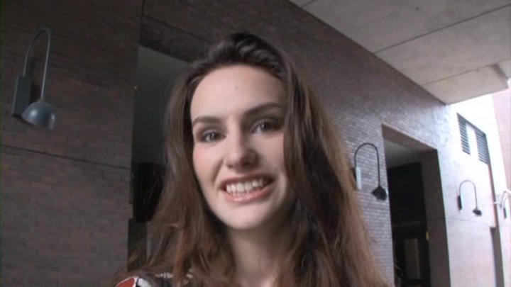 Big Boobed Brunette Gets A Big Facial Load