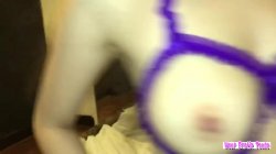 'Her E-Cup Curves Strain Beneath Silk Straps as Pleasure Takes Over Her Every Expression' screenshot nº 61