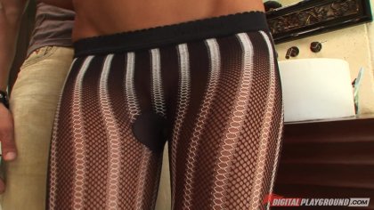 Hung Stud Marco Banderas Fucks Brunette Hottie Audrey Bitoni in Her Tight Pussy Then Cums on Her Pretty Feet