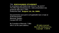 Captura de 'Exchange Student' nº 1