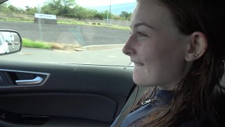 Cute Danni Rivers Gets Horny in the Car
