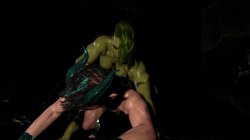 Captura de '3D Futanari Orc Fucks Young Satyr In The Cave' nº 113