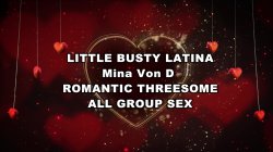 'Little Busty Latina Mina Von D Romantic Threesome' screenshot nº 7