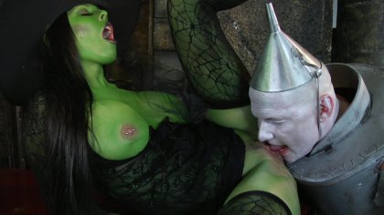 Wicked Witch Brandy Aniston Takes a Big Tin Cock