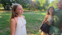 'Tiny 19 Year Old Newbies Megan Murkpvski & Mia Mi Creampie Foursome' screenshot nº 14