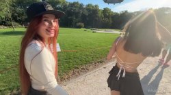 'Tiny 19 Year Old Newbies Megan Murkpvski & Mia Mi Creampie Foursome' screenshot nº 25