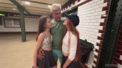'Tiny 19 Year Old Newbies Megan Murkpvski & Mia Mi Creampie Foursome' screenshot nº 63