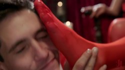 'TS Seduction - Hot Blonde Casey Kisses Teaches Arrogant Prick a Lesson in Humility with Her Huge Cock' screenshot nº 56