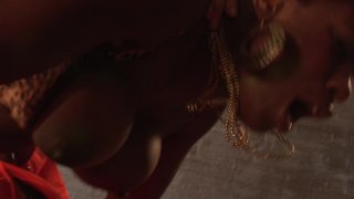 Sexy Black Babe Melvina And Two Studs