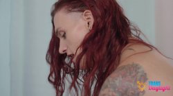 'Redhead Trans Arachne Shares Passionate Sex With Gorgeous Cis Girl.' screenshot nº 132