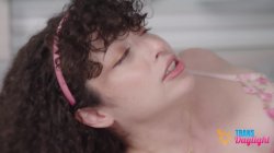 'Redhead Trans Arachne Shares Passionate Sex With Gorgeous Cis Girl.' screenshot nº 77