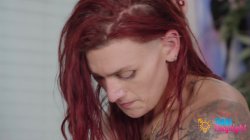 'Redhead Trans Arachne Shares Passionate Sex With Gorgeous Cis Girl.' screenshot nº 81