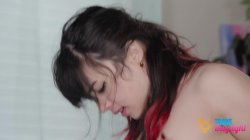 'Cailey and Luna share slow, sensual sex, ending with Cailey moaning and cumming hot all over Luna's belly' screenshot nº 96