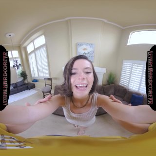Dharma Does Her First VR and Cums Over and Over