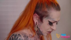 'Inked Shemale Fucks Tattooed Girl Raw Intense Orgasm' screenshot nº 120