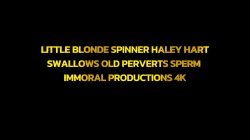 'Little Blonde Spinner Henley Hart Swallows Old Perverts Sperm' screenshot nº 1