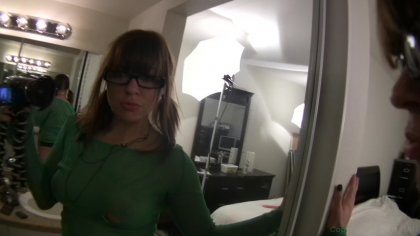 Amateur Brunette Playing with Toys after Bath