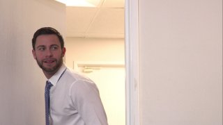 Blonde MILF Knows How to Please a Hard Cock at Work